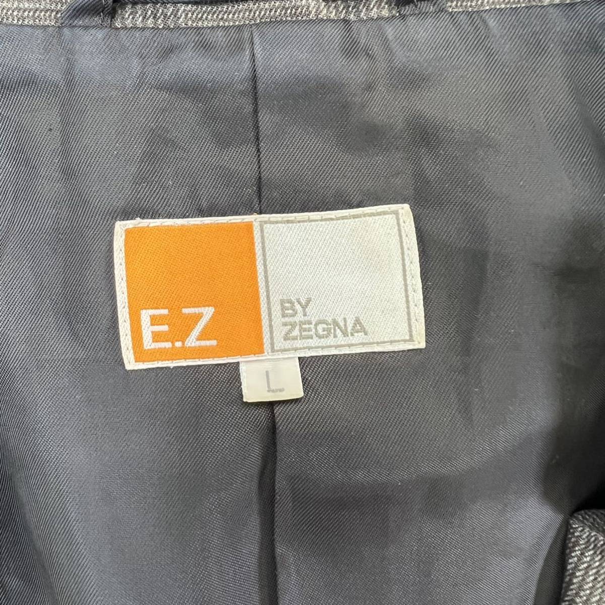 ZEGNA ☆ 綺麗なシルエット◎ テーラードジャケット ブラウン 茶系 L スリム 紳士 ビジネス オフィス 仕事着 スタイル 人気 ゼニア■S2512_画像7