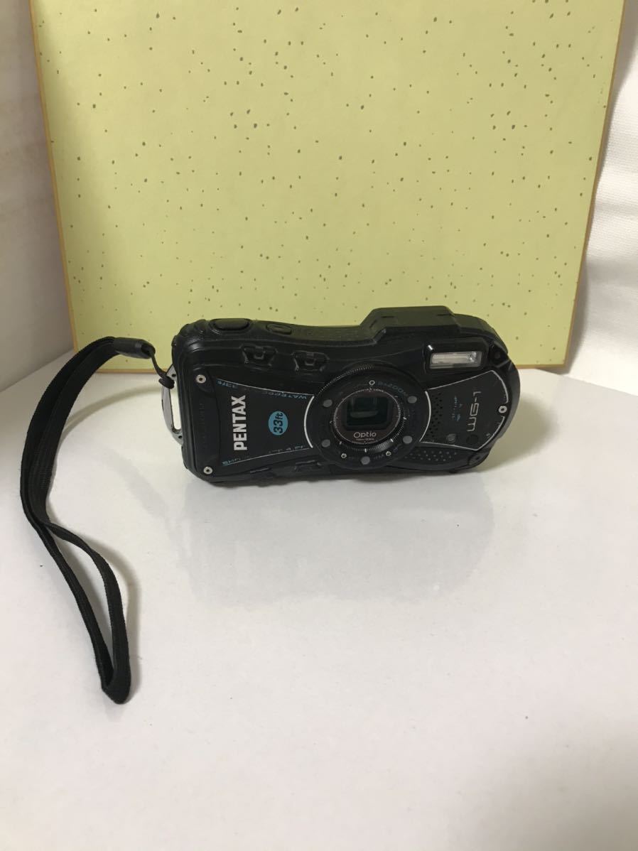 良品 PENTAX 防水デジタルカメラOptio WG-1 ブラック-