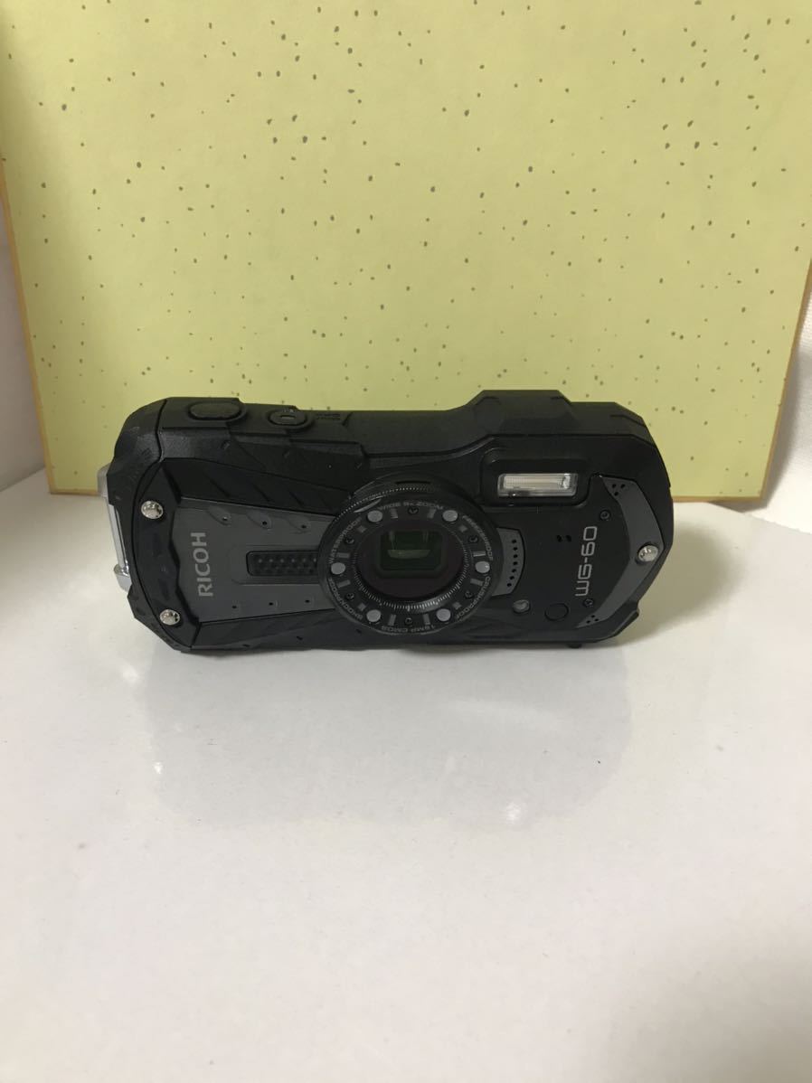 RICOH リコー WG-60 防水 デジタルカメラ ブラック 防水14m耐ショック1.6m耐 固定送料価格1500