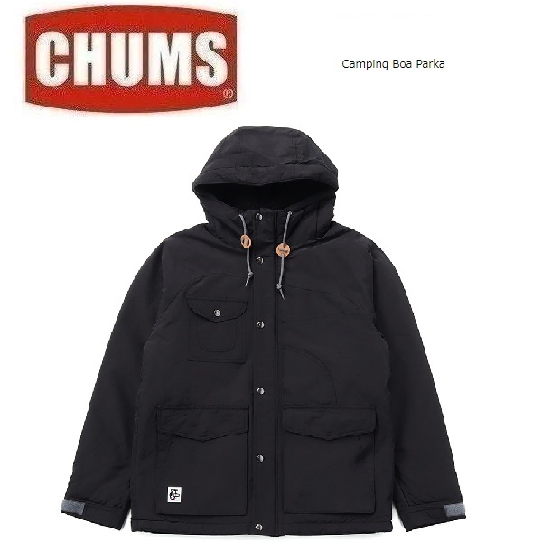 CHUMS チャムス キャンピングボアパーカー ブラック M　CH04-1384　メンズ　アウター　ジャケット　マウンテンパーカー　アウトドア_画像1