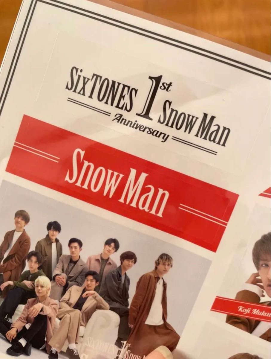 SnowMan 向井康二 缶バッジ ステッカー シール SixTONES 1st Anniversary 1周年記念 公式写真