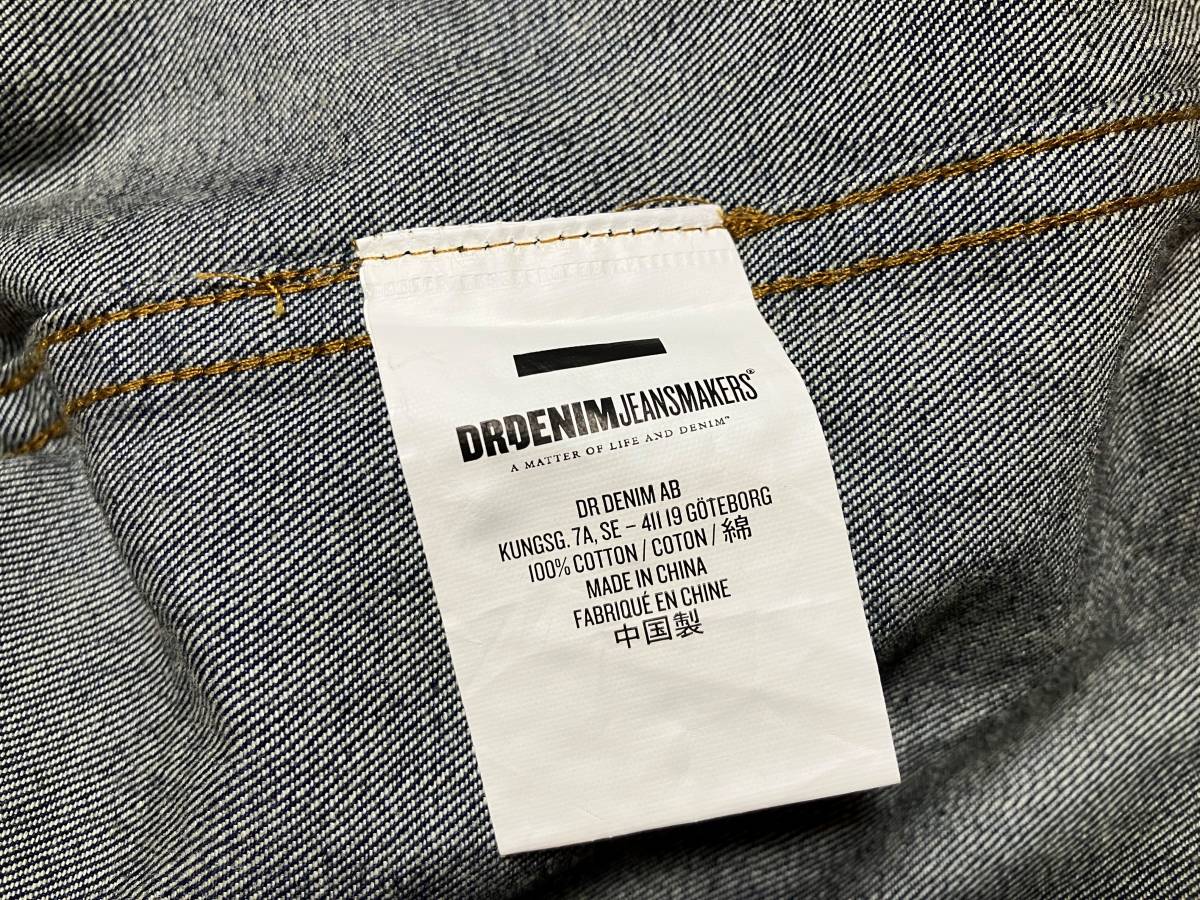 DR.DENIM JEANS MAKERS ドクターデニム デニム素材の長袖シャツ 濃いインディゴブルー系 SMALL 中古品_画像9