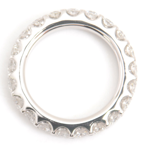ポンテヴェキオ 指輪 レディース ダイヤモンド フルエタニティ リング D2.16ct 9号 プラチナ Ponte Vecchio PT900 中古_画像2
