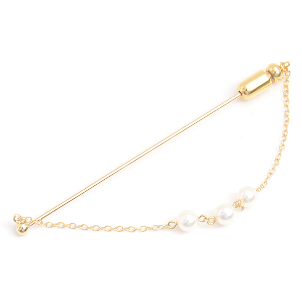 【即納】 4.4mm~4.6mm ベビーパール ピン 3Pパール レディース ブローチ ミキモト イエローゴールド 中古 K18 MIKIMOTO その他