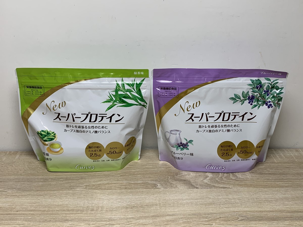 カーブスプロテイン 2個セット 緑茶とブルーベリー-