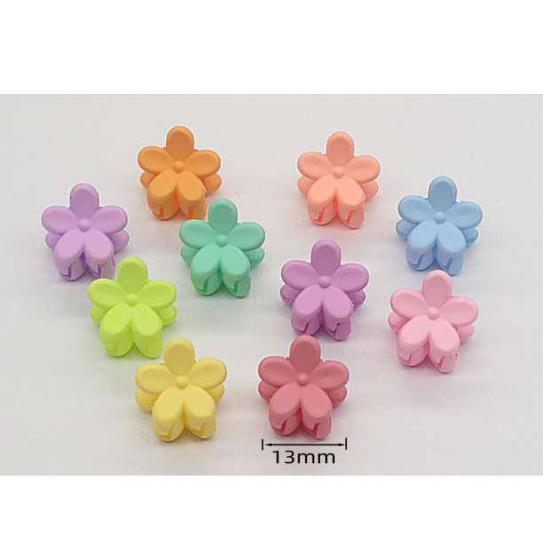 *10 piece set *. flower pastel hair clip colorful minivan s clip 