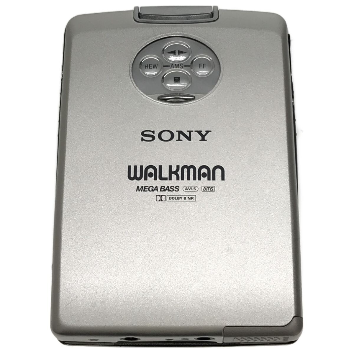 【通電OK ジャンク 美品】SONY WALKMAN WM-EX5 シルバー ポータブル カセットプレーヤー オーディオ機器 電池ケース付 元箱入 現状品 H995_画像3