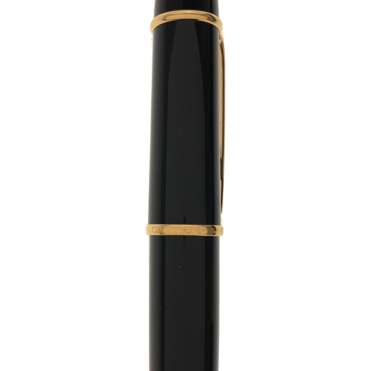 【美品】Cartier 万年筆 ディアボロ ドゥ カルティエ ブルージュムストーン ペン先18K 750 ブラック×ゴールド オリジナルケース入り J1090_画像9