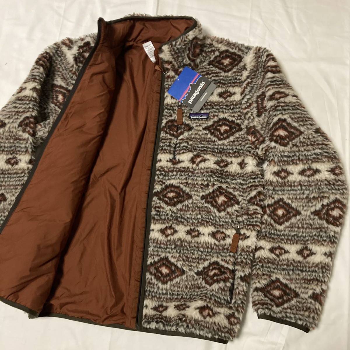 Mサイズ 新品【2012・デッドストック】希少 patagonia メンズ・クラシック・レトロX・カーディガン ( CNL ) ブルズアイ民族グリセード 廃盤