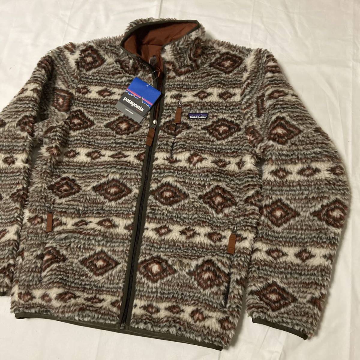 Mサイズ 新品【2012・デッドストック】希少 patagonia メンズ・クラシック・レトロX・カーディガン ( CNL )  ブルズアイ民族グリセード 廃盤