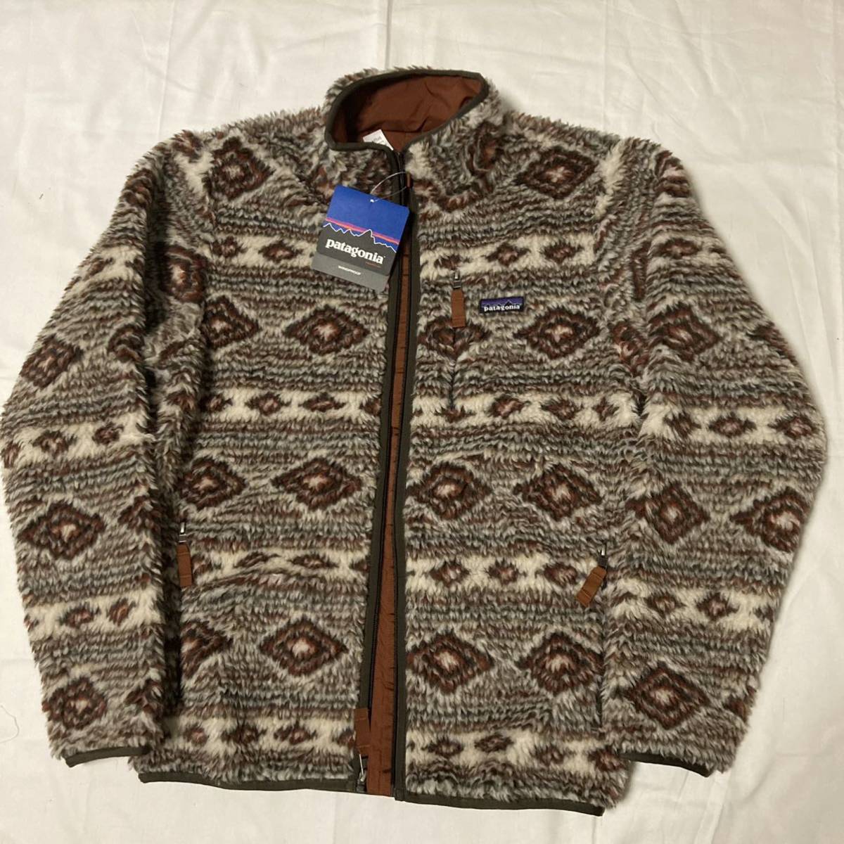 Mサイズ 新品【2012・デッドストック】希少 patagonia メンズ・クラシック・レトロX・カーディガン ( CNL ) ブルズアイ民族グリセード 廃盤