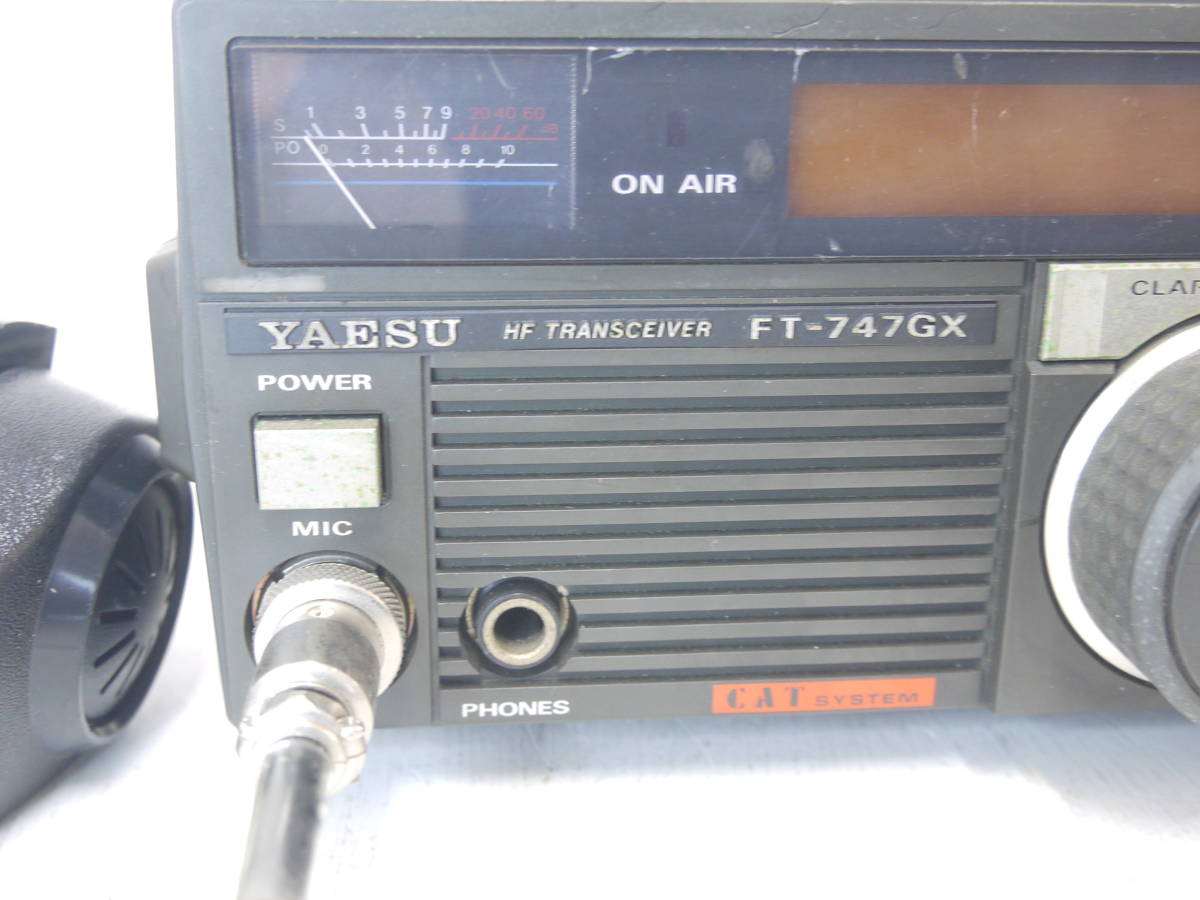 86 YAESU FT-747GX HF TRANSCIVER ヤエス トランシーバー マイク付 現状品 八重洲 アマチュア無線_画像7