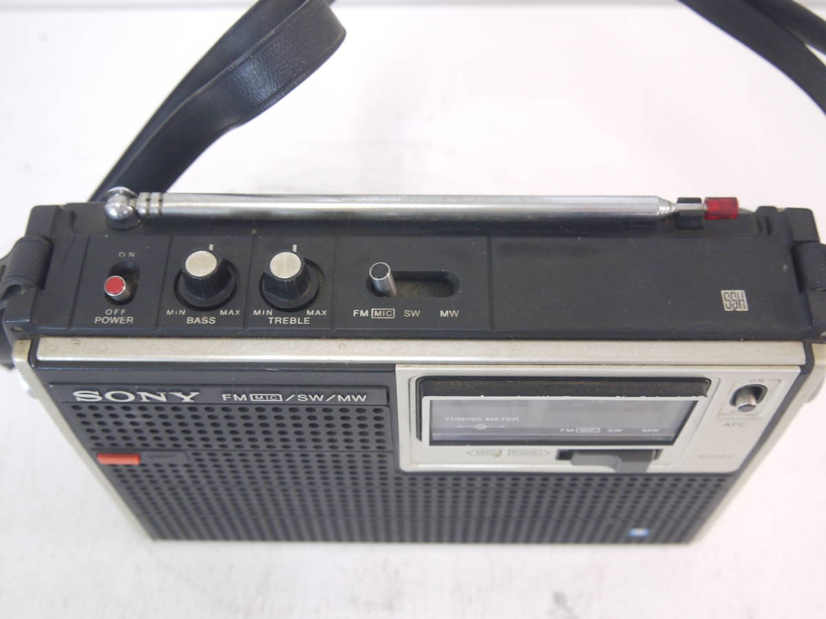 97 SONY ICF-5400 ソニー スカイセンサー FM/SW/MW 3バンド ラジオ アンティークラジオ レトロ_画像4