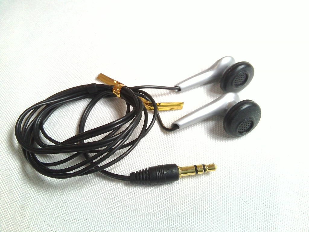 Panasonic earphone 3.5mm stereo Mini plug * operation goods 