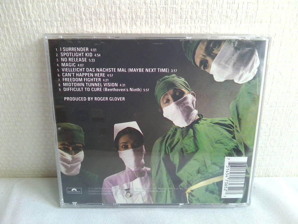 【CD】RAINBOW / DIFFICULT TO CURE　　（輸入盤　USA）_画像2