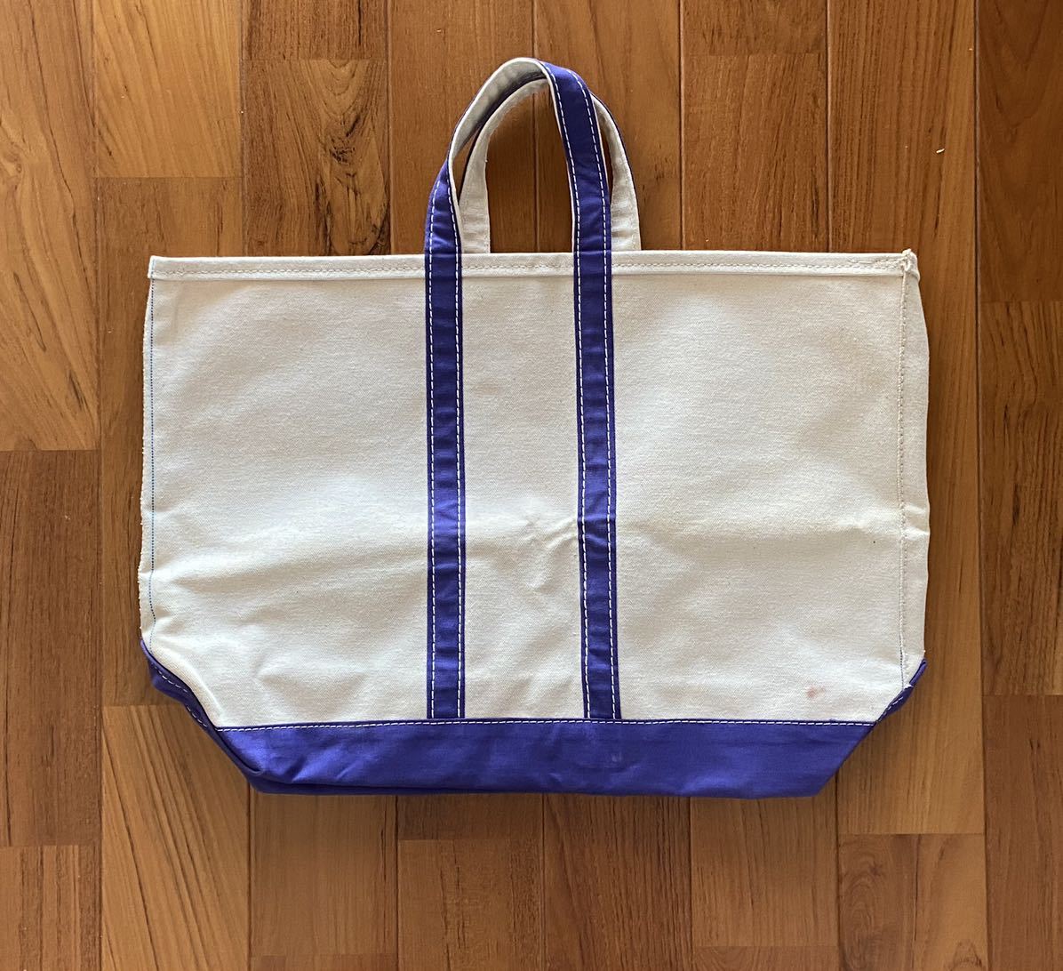 極上 1970〜80年代 L L BEAN パープルカラー BOAT and TOTE 耳 極上 1970〜80年代 L L BEAN パープルカラー BOAT and TOTE 耳