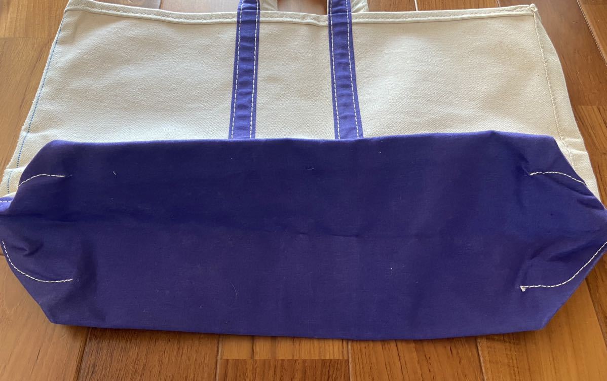 極上 1970〜80年代 L L BEAN パープルカラー BOAT and TOTE 耳 極上 1970〜80年代 L L BEAN パープルカラー BOAT and TOTE 耳
