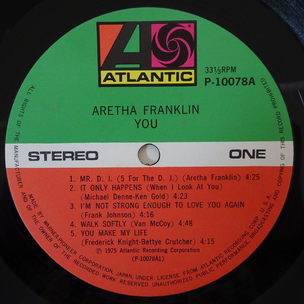 10014013;【国内盤】Aretha Franklin / You_画像3