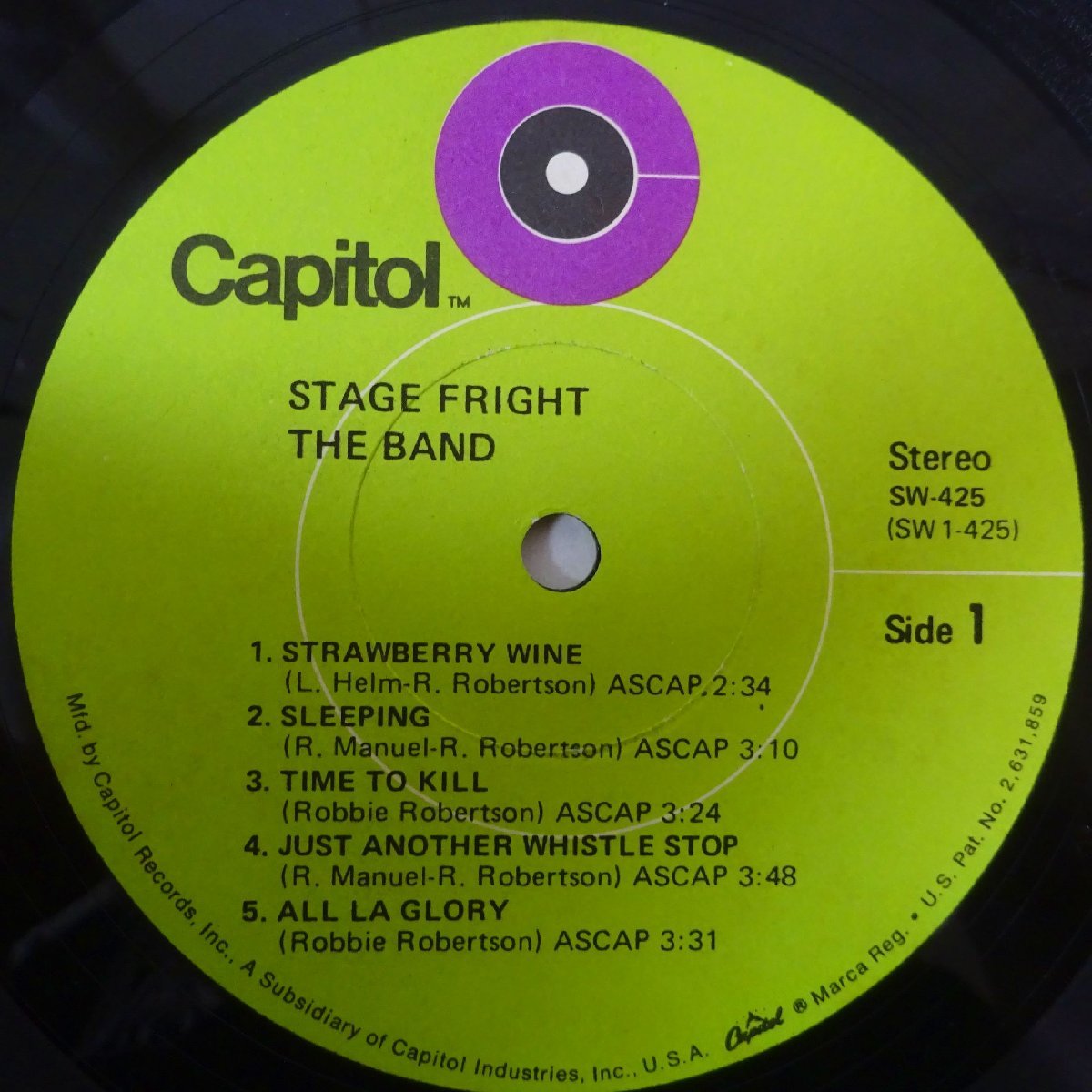10014436;【US盤】The Band / Stage Fright_画像3