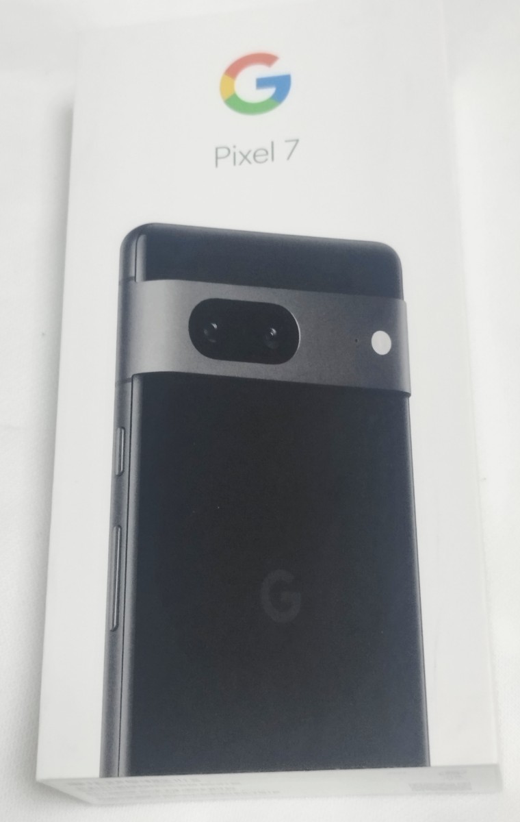 中古 美品 google pixel 7 128gb オブシディアン 箱 付属品 有