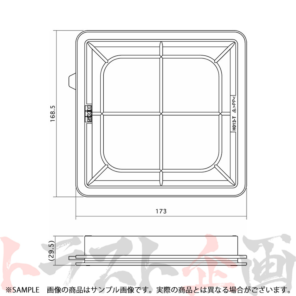 HKS スーパーエアフィルター フィット GE6 L13A 70017-AH113 トラスト企画 ホンダ (213182366_画像2