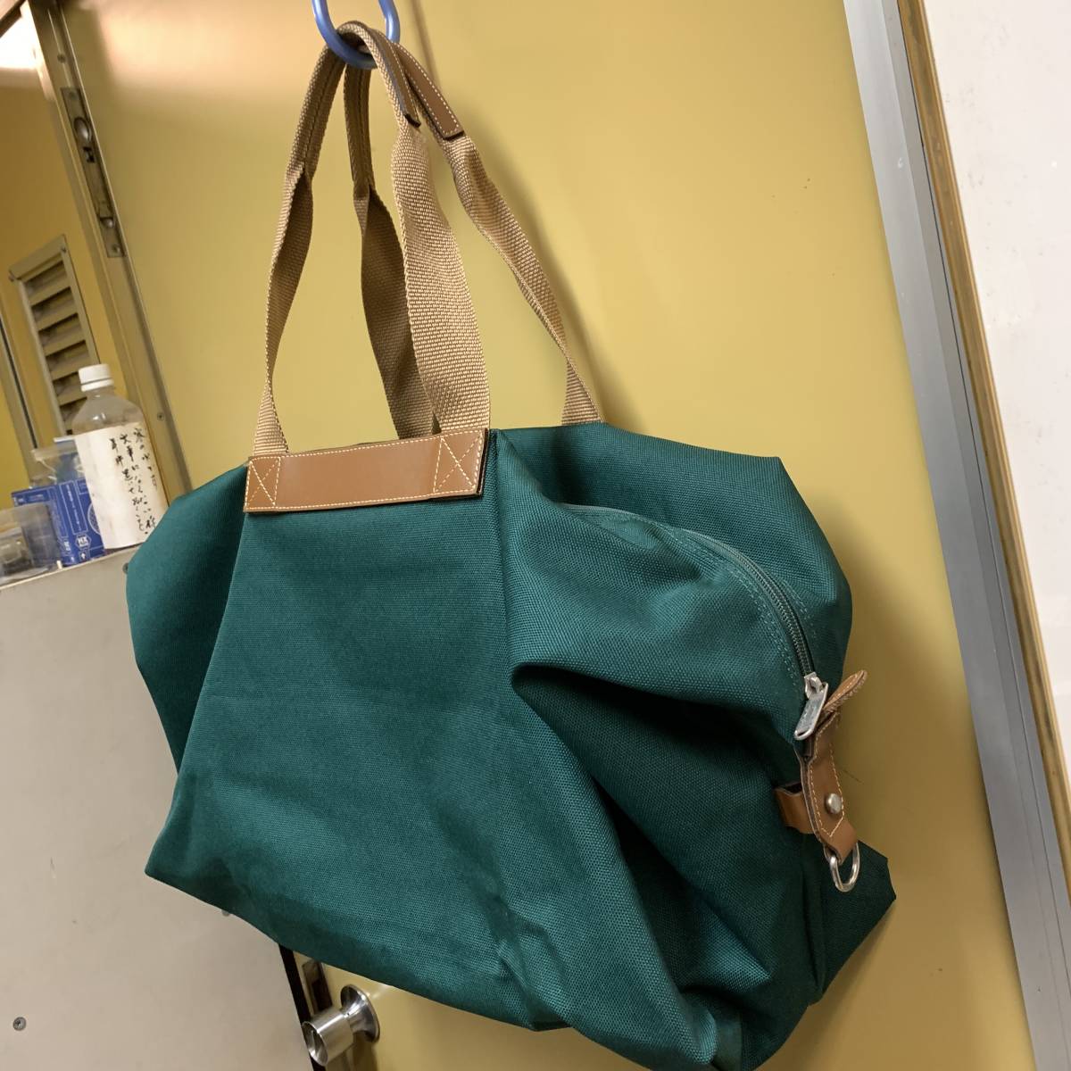 ★未使用★サイズ横70ｃｍ縦42ｃｍ底幅27ｃｍ★フランス製/LANCEL/ランセル★3WAY/ショルダーベルト付/大型ボストンバッグ★グリーン_画像7