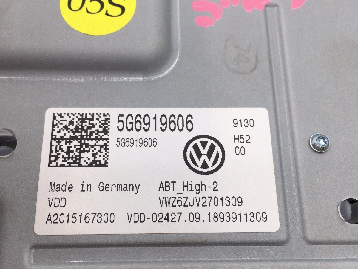 動作OK！ ワーゲン ゴルフ 7.5 AUCJZ AU ナビモニター ナビユニット ドライブユニット ETC付 2019年 5G6919606 5NA035050C 4K0919813_画像3