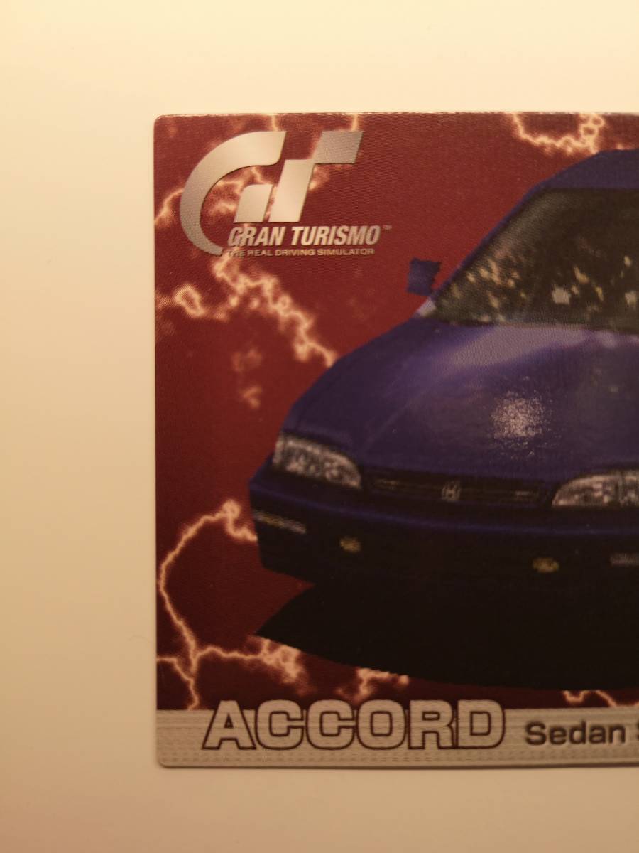 *GRAN TURISMO gran turismo hinto card [HONDA ACCORD Sedan SiR] Honda Accord sedan SiR 107*SONY 1997 year /GT trading card / with defect 