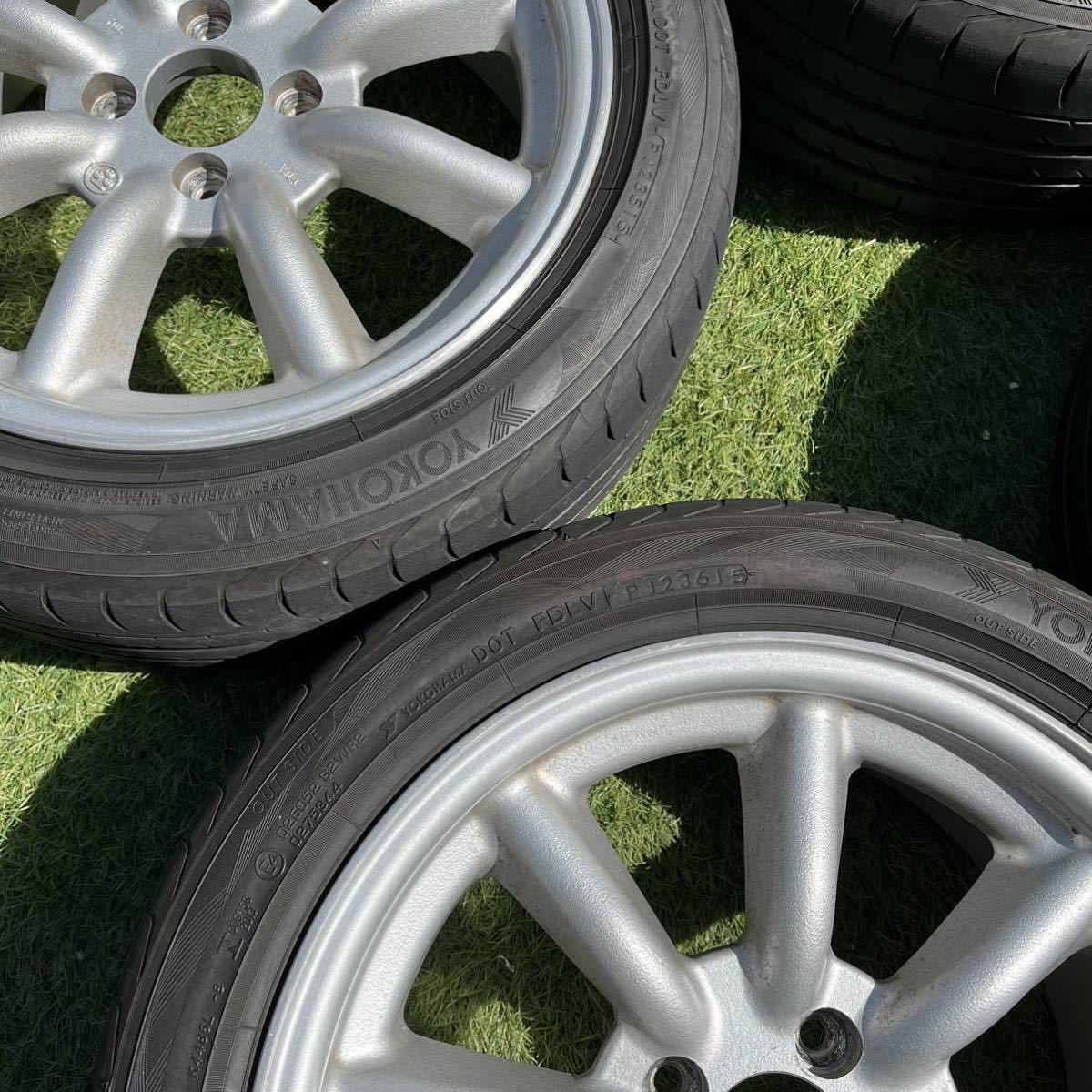 リム傷無し ワタナベ 16インチ 7J +30 4穴 PCD100 YOKOHAMA ADVAN