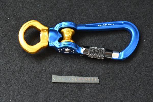  pulley ka navi la lifting block screw lock rock-climbing Zip line mountain climbing maximum load 30kn blue Gold climbing series N253