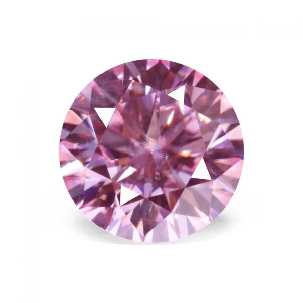 ラボ ピンクダイヤモンド １ct ラウンドカット 宝石 鉱石 希少 輝き 高品質 宝石シリーズ ラウンド形状 モアッサナイト 証明書付 C132_画像8