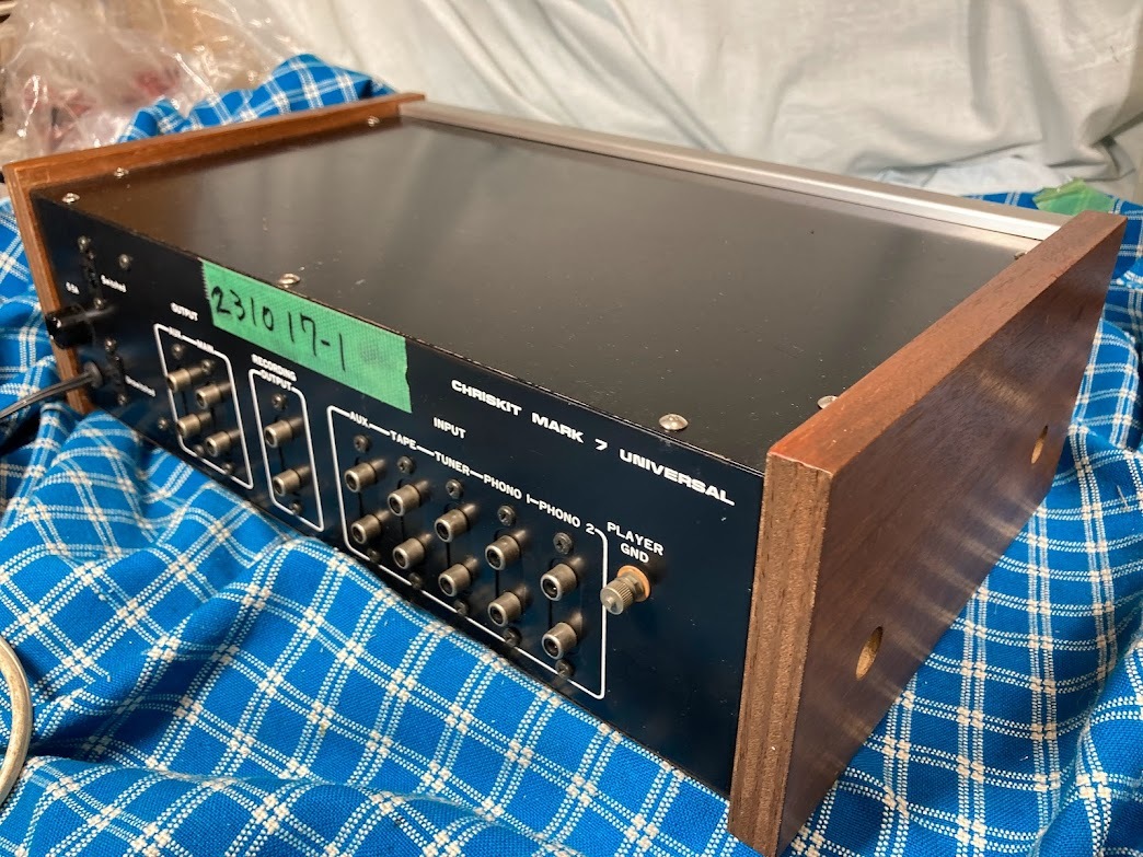 クリスキット CHRISKIT プリアンプ MARK 7 UNIVERSAL 完動品【3 クリスキット CHRISKIT プリアンプ MARK 7 UNIVERSAL 完動品【3