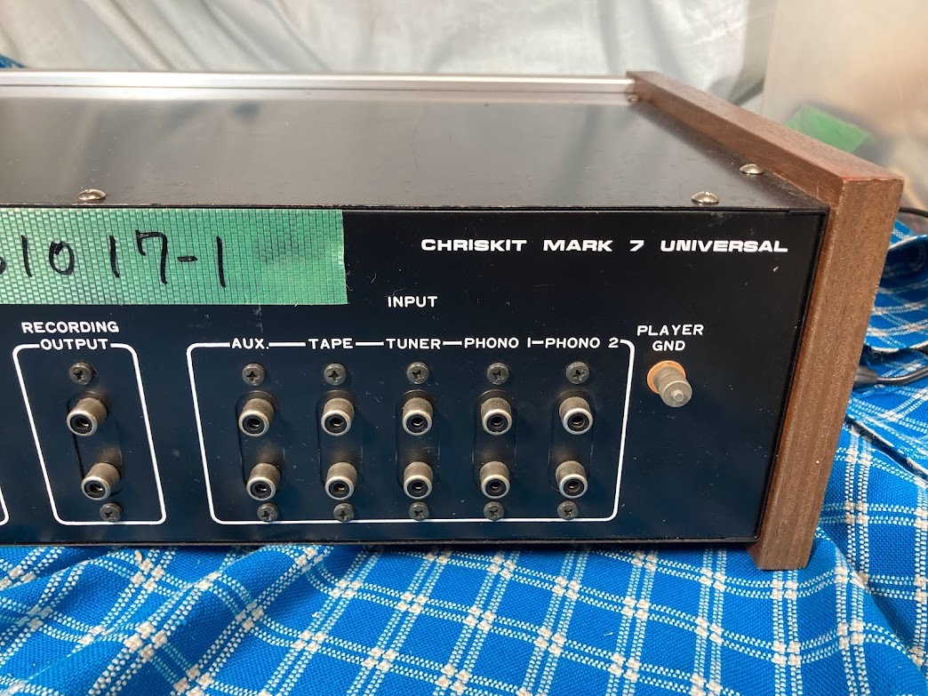 クリスキット CHRISKIT プリアンプ MARK 7 UNIVERSAL 完動品【3 クリスキット CHRISKIT プリアンプ MARK 7 UNIVERSAL 完動品【3