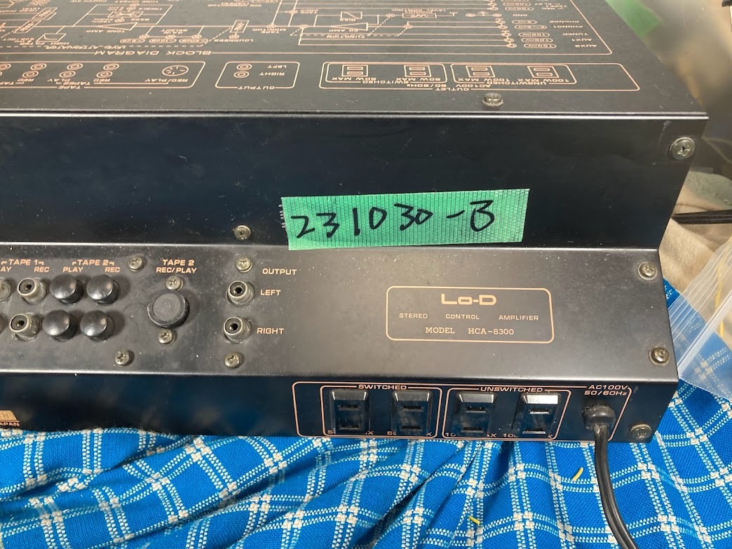 Lo-D 　ローディ　　HCA-8300 　プリ アンプ　完動品【3ヶ月保証 】_画像6