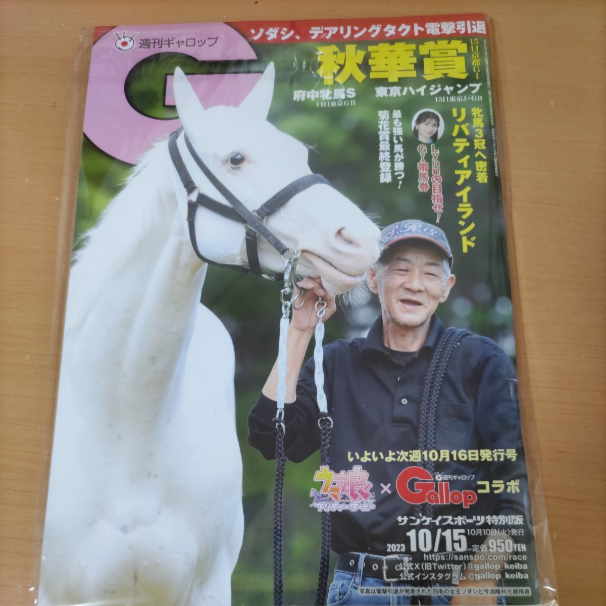 JRA 週刊ギャロップ 最新刊 秋華賞　リバティアイランド　特集　デアリングタクト　三冠馬　白毛馬ソダシ　引退　競馬　レース_画像1