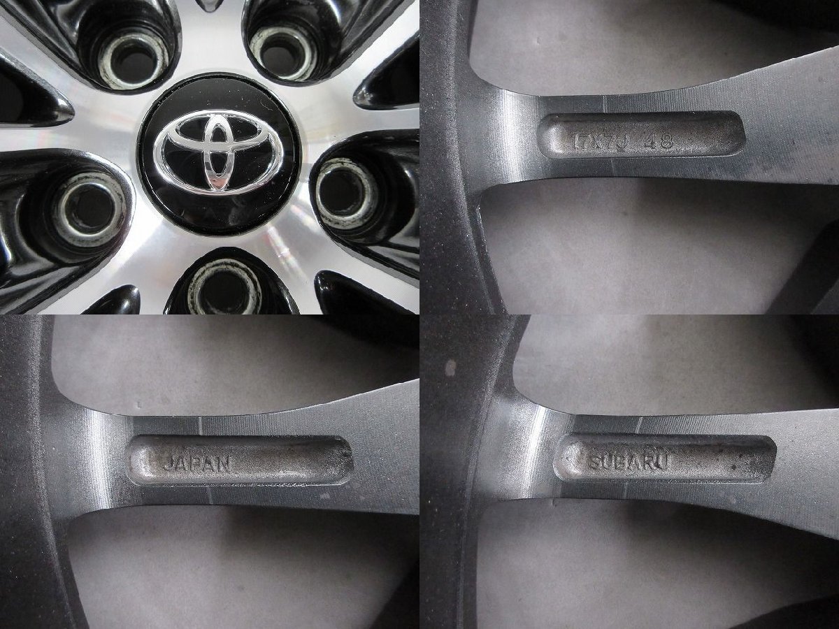 17インチ 7.0J 5-100 +48 トヨタ純正 86純正 BRZ インプレッサ XV