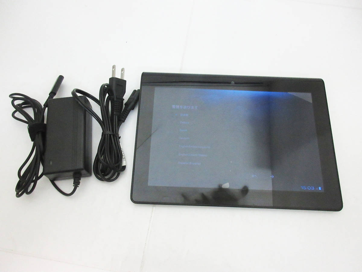 F6957【タブレット】Sony SGPT113JP/S★ソニー Tablet Sシリーズ 3G+Wi-Fiモデル 16GB★電源コード付★中古★_画像1