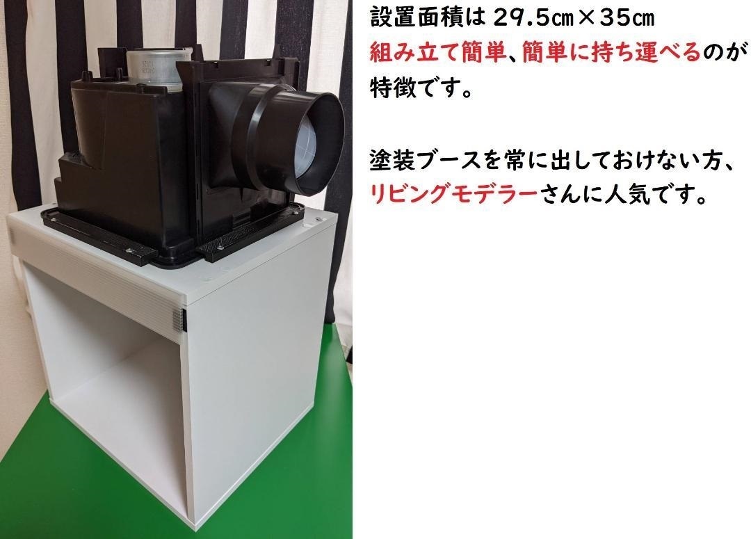 塗装ブース　集塵機　キャリータイプ　化粧板使用　静音　自作　換気扇上設置 　_画像2