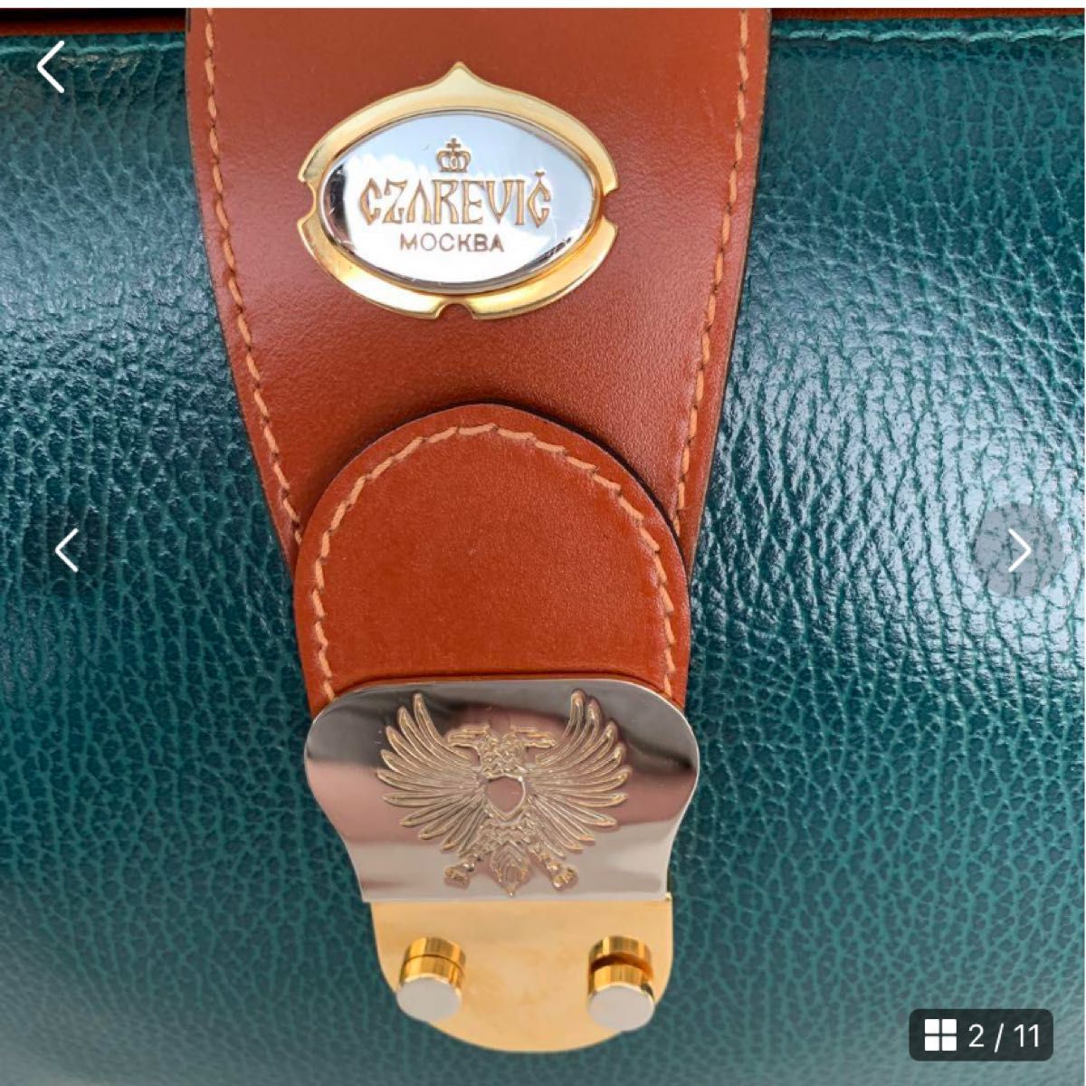 新品CZAREVIC MOCKBA ダレスバッグ ドクターズバック グリーン 新品CZAREVIC MOCKBA ダレスバッグ ドクターズバック グリーン