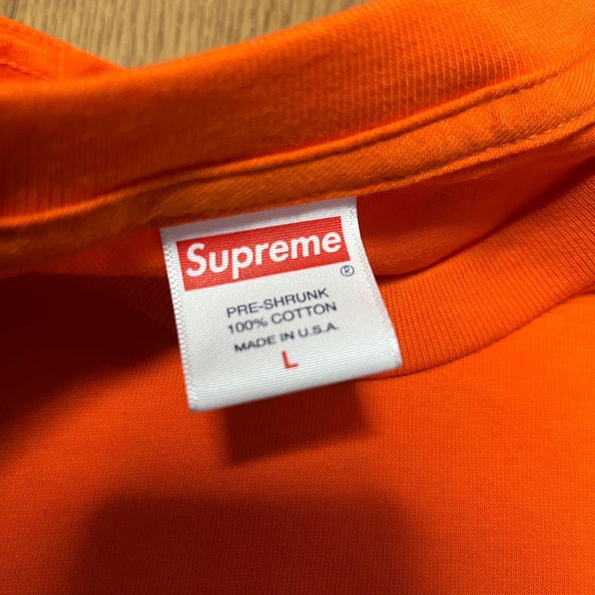 新品】Supreme Box Logo L/S Tee Orange Large 20FW ロンT ボックス