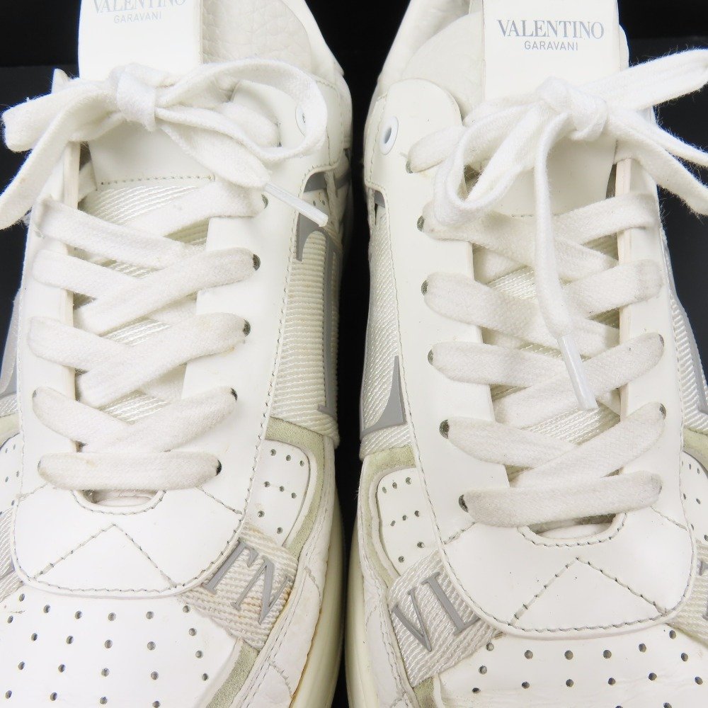 67015★1円スタート★VALENTINO バレンチノ 美品 靴 41 26cm TNロゴ TTC58Y2 スニーカー レザー ラバー ナイロンキャンバス_画像8