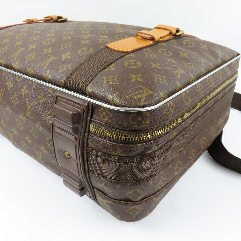 67156 1円スタート LOUIS VUITTON ヴィトン 中極美品 サテライト53 トラベル 旅行鞄 2WAY ハンドバッグ モノグラム M23356 ボストンバッグ_画像3