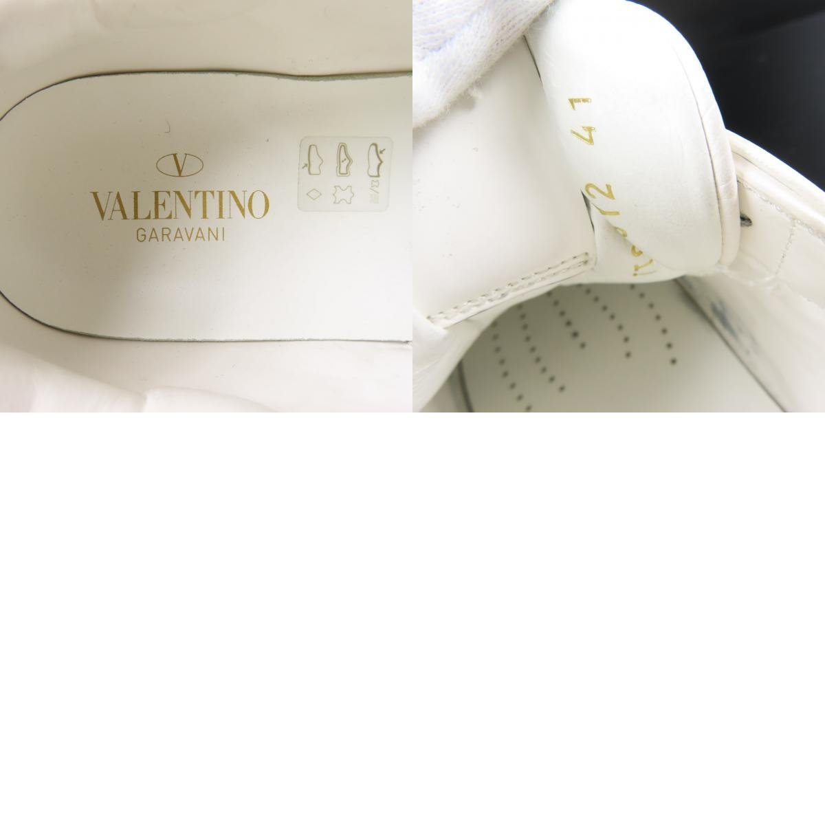 67015★1円スタート★VALENTINO バレンチノ 美品 靴 41 26cm TNロゴ TTC58Y2 スニーカー レザー ラバー ナイロンキャンバス_画像10