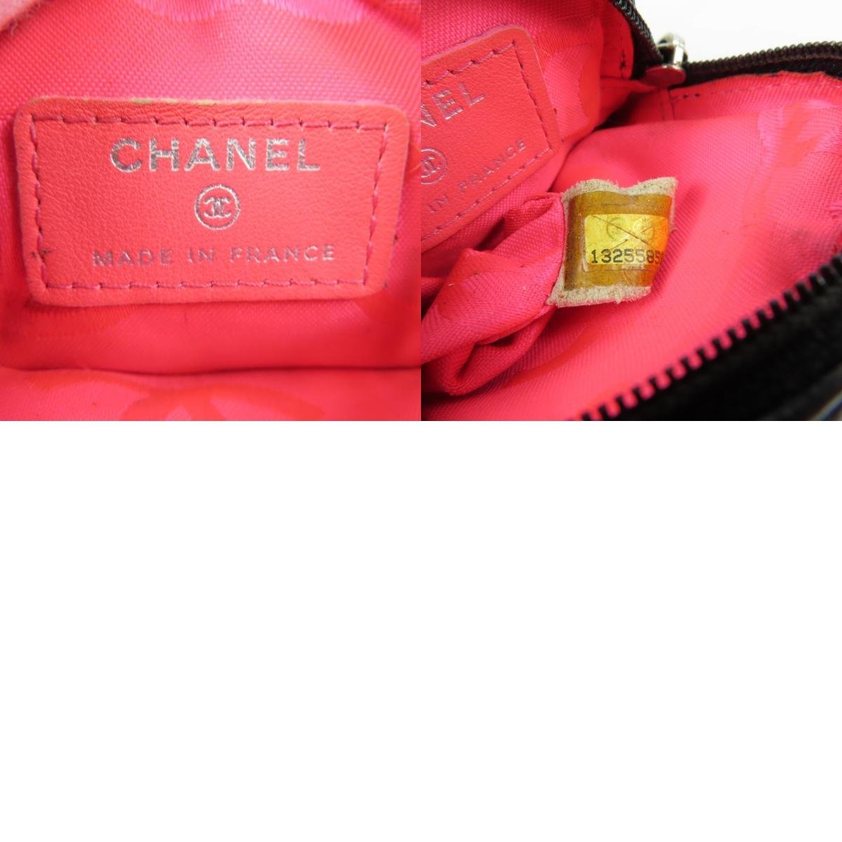 67029★1円スタート★CHANEL シャネル 中極美品 カンボン デカココマーク マトラッセ ポーチ カーフ ブラック_画像10