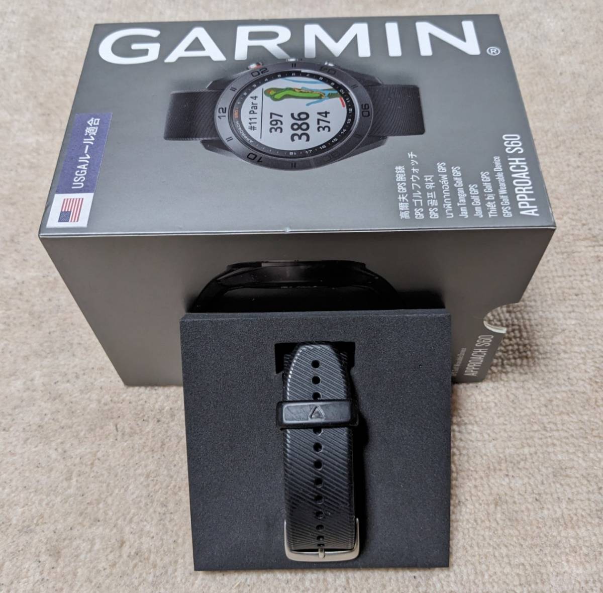 最新発見 Garmin ブラック S60 approach GPSナビ -