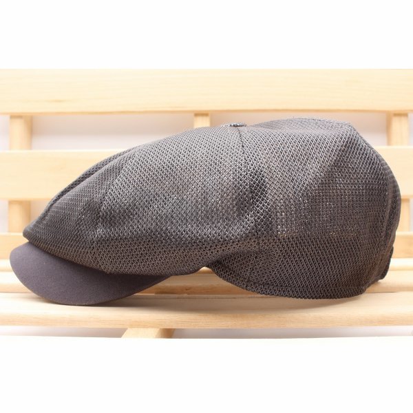 キャスケット帽子 通気 綿ツバ メッシュキャップ ハンチング帽子 56㎝～60㎝ メンズ ・レディース GY 春夏 KC16-3_画像2