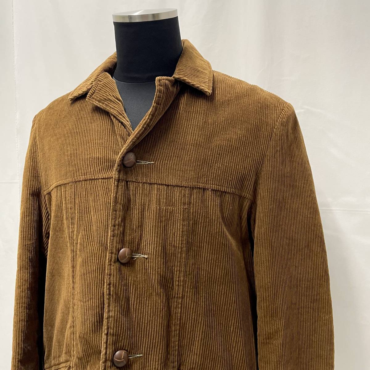 古着 60s Fingerhut コーデュロイ カバーオール 42サイズ USA製 太畝 中綿 キルティング ジャケット 60年代 ヴィンテージ キャメル 茶色