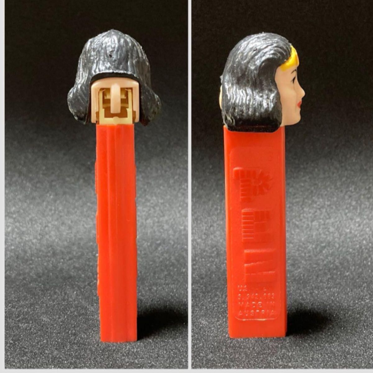 70's〜 VTG＊ワンダーウーマン PEZ 足無しディスペンサー＊レア＊オールドペッズ ビンテージ＊送料込 即買OK