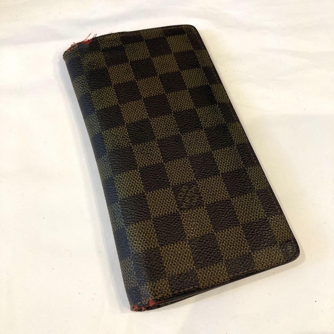 ルイヴィトン LV ダミエ 長財布 札入れ ウォレット ブラウン メンズ