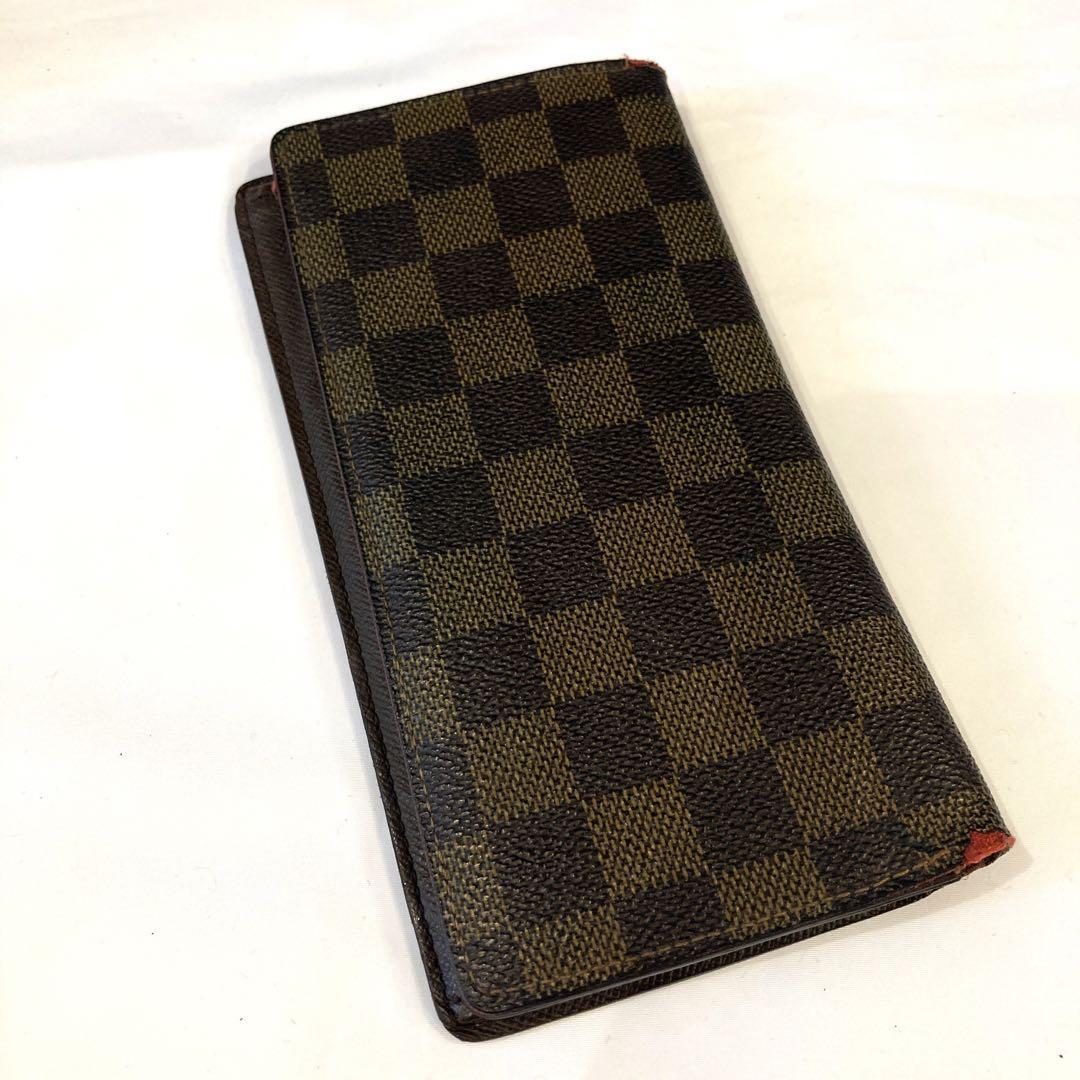 ルイヴィトン LV ダミエ 長財布 札入れ ウォレット ブラウン メンズ
